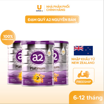 Sữa a2 Milk a2 Platinum Số 2 Lon 900g