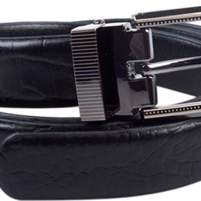 Thắt Lưng Nữ Da Thật Vân Cá Sấu Huy Hoàng HT5121 - Đen