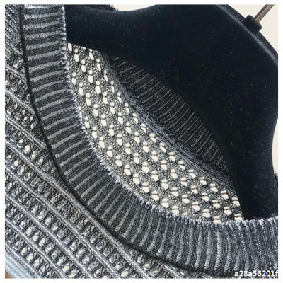 Áo len nữ sọc ngang phối màu Al07