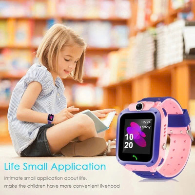 Đồng Hồ Thông Minh Trẻ Em Chống Nước Chuẩn IP67 Watch Q12 MÀU XANH - Hàng nhập khẩu