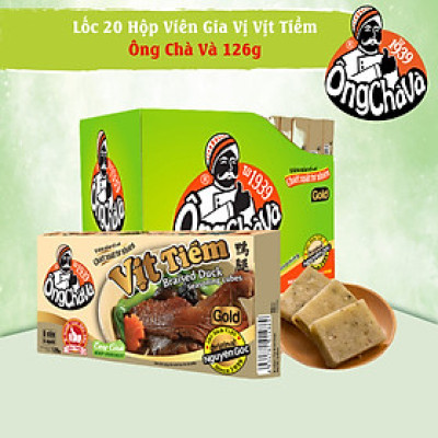 Lốc 20 Hộp Viên Gia Vị Vịt Tiềm Gold Ông Chà Và 126g (Braised Duck Seasoning Cubes)