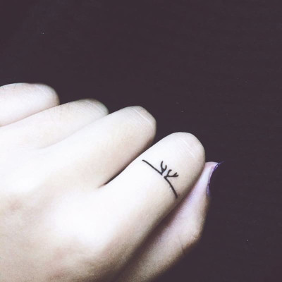 12 Hình Xăm Tattoo Dán Ngón Tay Chân Chống Nước Lâu Trôi Kiểu Hàn Quốc Mắc Xích Nơ Trái Tim 