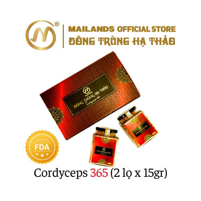 COMBO 4 hộp Đông Trùng Hạ Thảo MaiLands Cordyceps 365: 4 hộp x (2 hộp * 15gr)