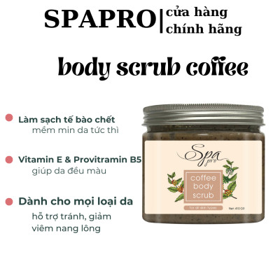 Tẩy Da Chết Toàn Thân Coffee SPA PRO 410g