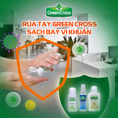 Combo GEL rửa tay sát khuẩn tay bảo vệ toàn diện Green Cross Total Defense 500ml