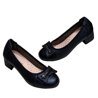 Giày Búp Bê Nữ Cao Gót HA NAM Da Bò Thật Thời Trang Cao Cấp 5cm GBBN20898