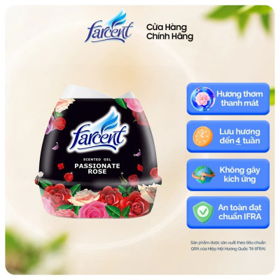    	 Sáp thơm phòng, khử mùi Farcent hương hoa hồng, hoa oải hương, hương chanh 200g hàng chính hãng