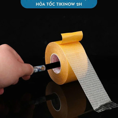 10mm*10m COMBO 2 CUỘN Keo 2 Mặt Sợi Thủy Tinh Cường Lực Dán Thảm Trải Sàn, Keo Chống Nước, Không Để Vết Keo