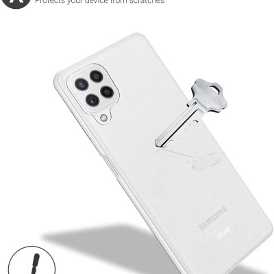 Ốp lưng silicon dẻo trong suốt mỏng 0.6mm cho Samsung Galaxy A22 4G / M22 / M32 hiệu Ultra Thin độ trong tuyệt đối chống trầy xước - Hàng nhập khẩu