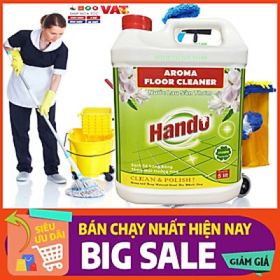 Nước thơm lau sàn nhà Hando can 5L Hương Nhài