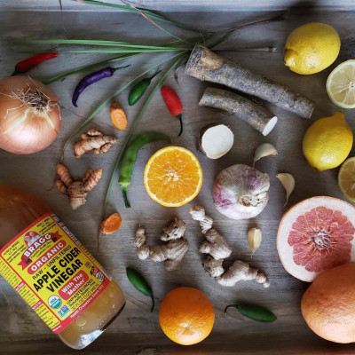 [Tặng túi vải bỏ túi] Dấm táo Bragg Organic bổ sung lợi khuẩn