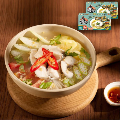 Combo 5 Hộp Viên Gia Vị Canh Chua Gold Ông Chà Và 126g (Sweet & Sour Soup Cubes)