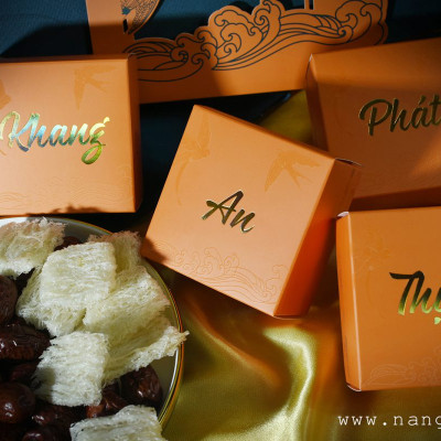 Yến sào Nàng Yến | Set quà cao cấp Hy Vọng - An (Gồm tổ yến và nguyên liệu chọn lọc đi kèm) | Quà tặng chăm sóc sức khóe Sang trọng và tiện lợi