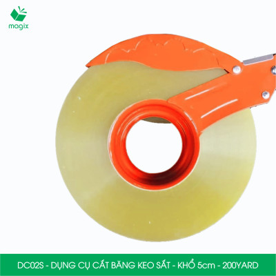 DC02S - Đồ cắt băng keo sắt khổ 5cm loại 200yard - Dụng cụ cắt băng keo, dao cắt băng dính