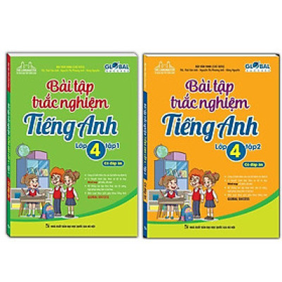 Sách - Global Success - Bài Tập Trắc Nghiệm Tiếng Anh Lớp 4 - Có Đáp Án - Combo 2 Tập - Minh Thắng