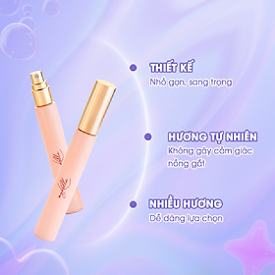 Nước Hoa Cô Đặc myKella 10ml Tỏa Hương Quyến Rũ, Lưu Hương Suốt Ngày Dài