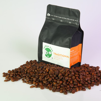 Cà phê bột Robusta nguyên chất 100% 500gr  - Coffee Tree thơm ngon, đậm đà