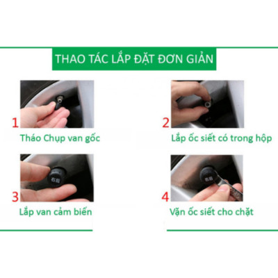 Cảm biến áp suất lốp van ngoài sử dụng năng lượng mặt trời