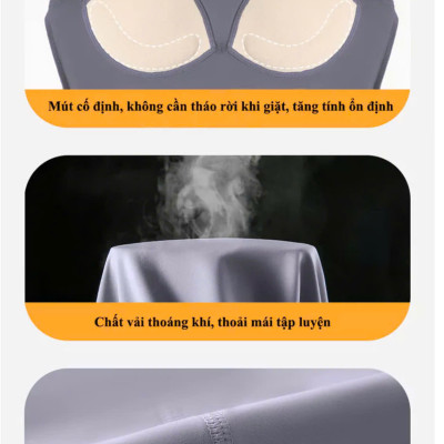 Áo sát nách nữ sẵn mút nâng ngực cố định hàng cao cấp vải thun lạnh cực mát