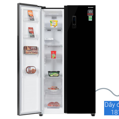 Tủ lạnh Sharp Inverter 442 lít Side By Side SJ-SBX440VG-BK - Hàng chính hãng - Chỉ giao HCM