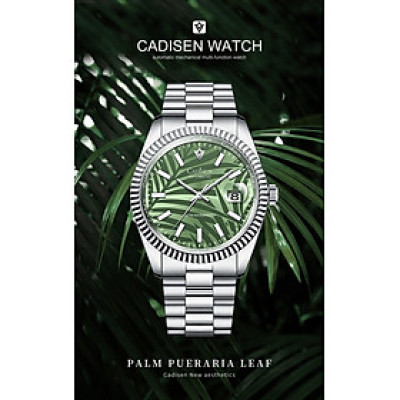 Đồng Hồ Nam Cadisen C8198M Chính Hãng Full Box Chống Nước Kính Chống Xước Dây Thép BH 2 Năm Máy Cơ