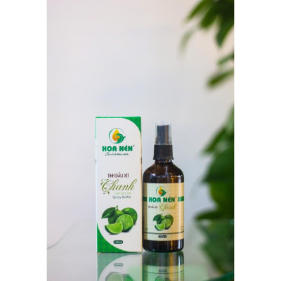 Chai xịt Tinh dầu Chanh Hoa Nén 100ml - Khử mùi, kháng khuẩn, thư giãn