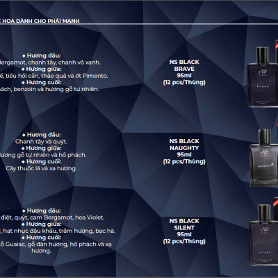 Nước Hoa Nam Naughty Ns Black M02 (95ml)