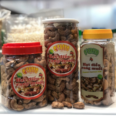 Hạt Điều Rang Muối Vỏ Lụa Loại Cồ O