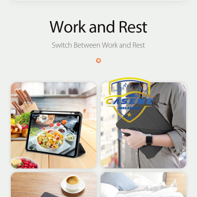 [iPad Gen 10] Bao Da Dành Cho iPad 10 2022, iPad 10.9" 2022 Dux Ducis Domo Series Có Khe Cắm Bút - Hàng Chính Hãng 