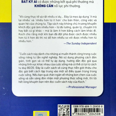 Sống Theo Phương Thức 80/20: Bớt Công Việc, Bớt Ưu Phiền, Thêm Thành Công, Thêm Niềm Vui Sống