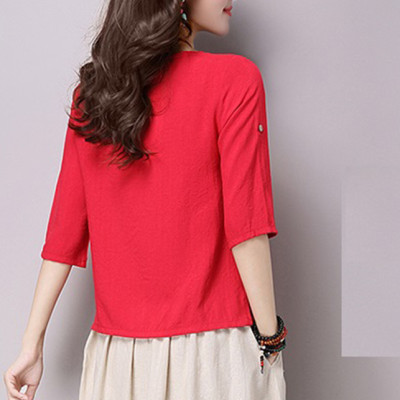 Áo nữ vải đũi tay lỡ Haint Boutique S38