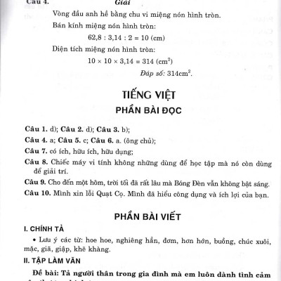 Đề Thi Môn Toán Và Tiếng Việt Vào Lớp 6 - HA