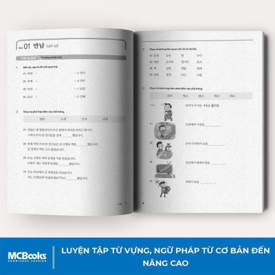 Sách - Tiếng Hàn Tổng Hợp Dành Cho Người Việt Nam - Cao Cấp 6 - Sách Bài Học - Bản Đen Trắng - MCBooks