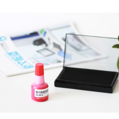  Mực dấu 40ml Deli, Đỏ - E9874