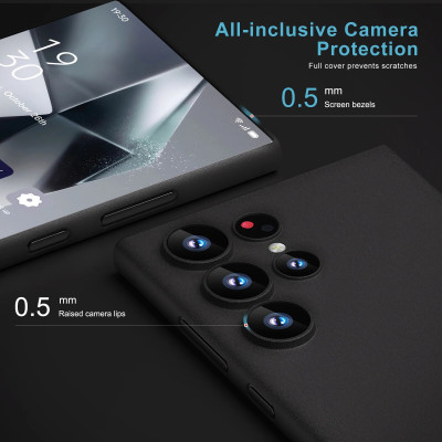 Ốp lưng lụa cho SamSung Galaxy S24 Ultra 5G chính hãng Memumi siêu mỏng, chống vân tay, bảo vệ camera sau - Hàng chính hãng