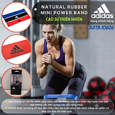 Dây Kháng Lực Chính Hãng ADIDAS ADTB-10606 Natural Rubber Mini Power Band (Combo 3 Sợi) - Fitness