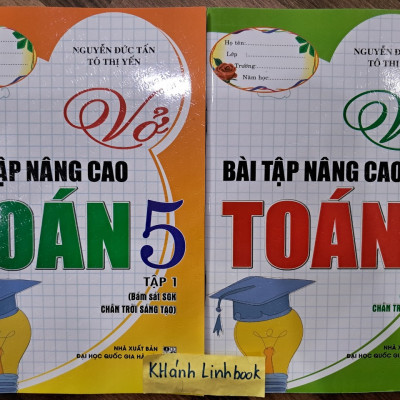 Sách - Combo Vở bài tập nâng cao toán 5 - tập 1 + 2 ( chân trời sáng tạo ) (HA)