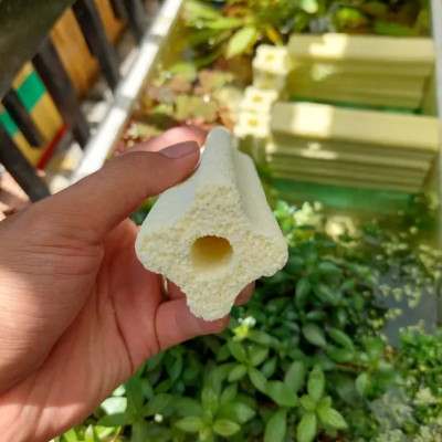 16 Thanh sứ lọc hoa mai LOẠI TO 16X4X4cm vật liệu lọc nước bể cá cao cấp 