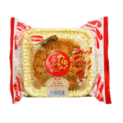 Bánh trung thu Lava phomai hạt sen hạt chia 0 trứng 150 gam 8X Bibica
