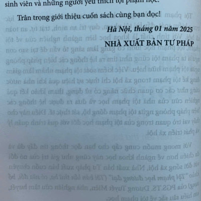 Tội phạm học đương đại (tái bản lần thứ hai, có sửa đổi, bổ sung)