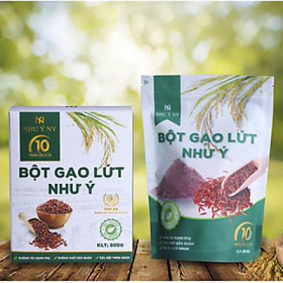  2 Hộp Bột Gạo Lứt Như Ý Ny Mẫu Mới 800g - Hỗ Trợ Giảm Cân An Toàn  Không Mệt Mỏi