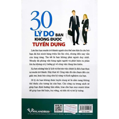 Sách - 30 Lý Do Bạn Không Được Tuyển Dụng - Wendy Burbridge - VanLangBooks
