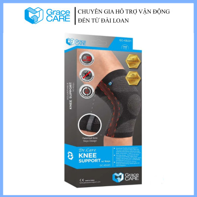 Đai Bó Cố Định Đầu Gối Grace Care KD321 - Vải Dệt 3D Thoáng Khí, Co Giãn, Hỗ Trợ Vận Động, Giảm Đau