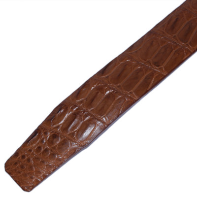 Dây nịt nam da cá sấu màu nâu đỏ HJ94205-40-41-53-78 