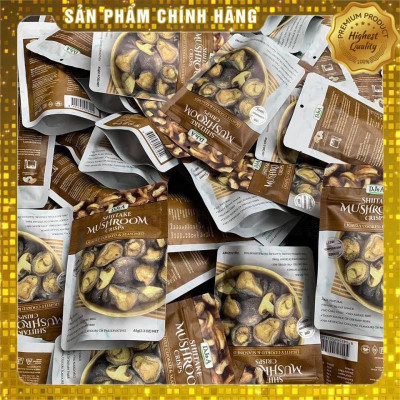 Nấm hương sấy giòn DJ&A tốt cho sức khoẻ - thích hợp giảm cân, KETO - DJ&A skitake mushroom crisps