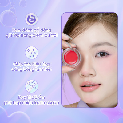 Má Hồng Dạng Kem myKella Trang Điểm Má - Môi - Mắt 3in1