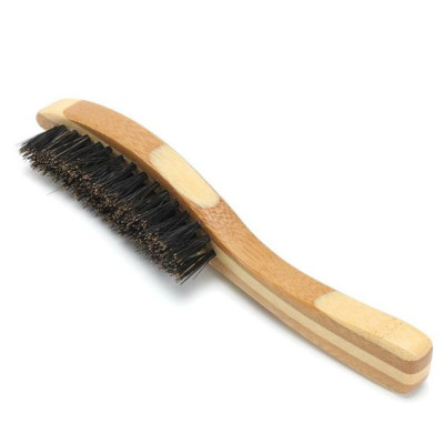 Bàn chải chải râu ECOHUB bằng tre màu sắc tự nhiên 16cm