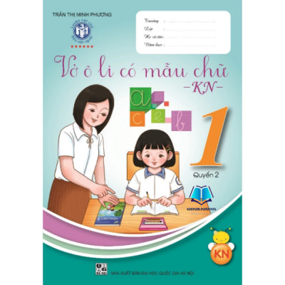Sách - Bộ vở ô li mẫu chữ lớp 1 (3 quyển - bộ Kết nối tri thức tích hợp QR CODE)