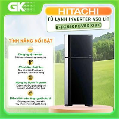 TỦ LẠNH HITACHI INVERTER R-FG560PGV8X (GBK) 450 LÍT- Hàng Chính Hãng