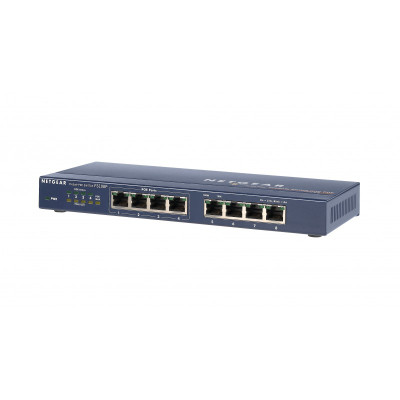 Bộ Chia Mạng 8 Cổng Switch Netgear FS108P 5 Port Fast Ethernet Unmanaged with 4 Port PoE - Hãng Chính Hãng